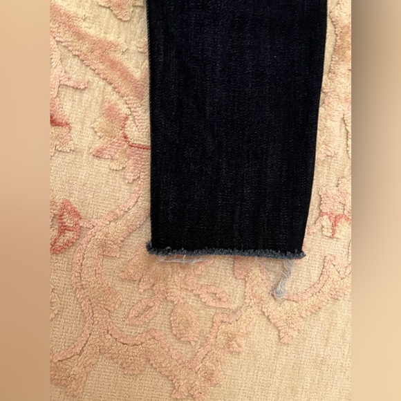Express Dark Denim Cropped Leggings High Rise - Picture 6 of 8